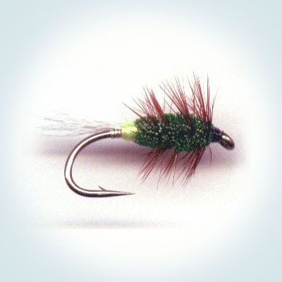 Wet Fly Green Machine 4 - 6 - 8- 10 - 12
