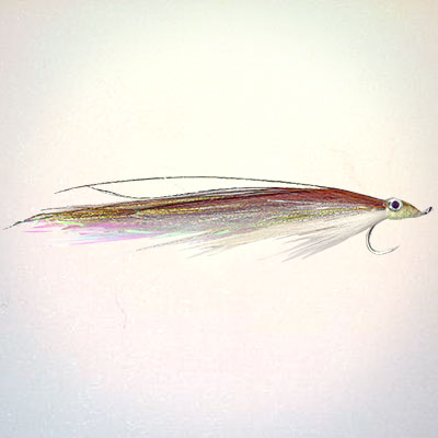 Wet Fly Saltwater Deceiver Cooper and White # 2 - 1 - 1/0 - 2/0