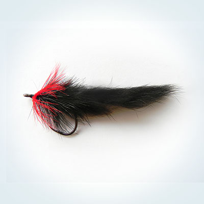 Wet Fly Red and Black Bunny # 1/0 - 2/0 - 3/0