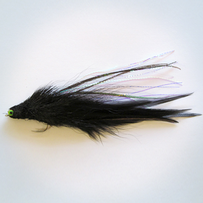 Wet Fly Black Lu Streamer 3/0, 4/0