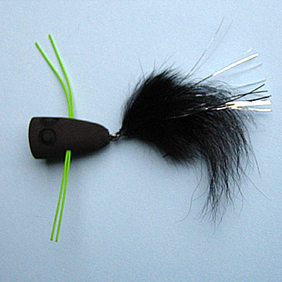 Popper Black Articulated Popper # 1/0, 2/0